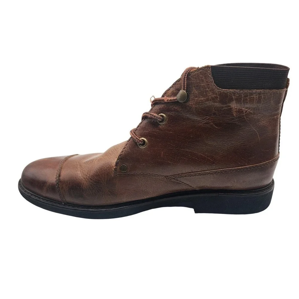 Tommy Bahama Chukka Boots Mens Size 8 Brown Leather Labane Ankle Casual Lace Up